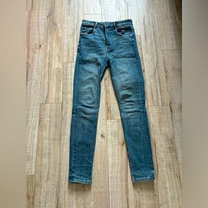 Zara high rise skinny sculpt jeans 28